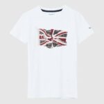 Pepe Jeans lippu ja logollinen t-paita poika valkoinen TB001609