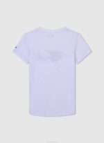 Pepe Jeans lippulogollinen t-paita poika valkoinen TB001606 - Image 2