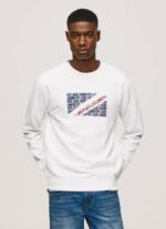 Pepe Jeans lipun logopusero miehet valkoinen TB00899