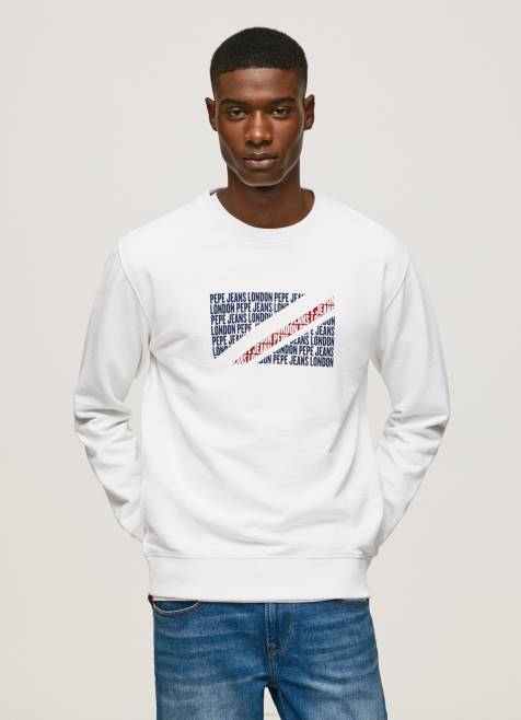 pepe_jeans_lipun_logopusero_miehet_valkoinen_tb00899.jpg Pepe Jeans lipun logopusero miehet valkoinen TB00899 - Image 1