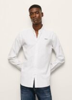 Pepe Jeans lisselton raidallinen dobby-paita miehet valkoinen TB001064