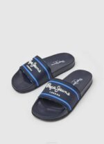 Pepe Jeans liukusäädin logo ranta varvastossut poika laivasto TB001552 - Image 3