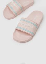 Pepe Jeans liukusäädin logo ranta varvastossut tyttö vaalea pinkki TB001347 - Image 3