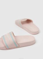 Pepe Jeans liukusäädin logo ranta varvastossut tyttö vaalea pinkki TB001347 - Image 4