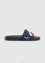 Pepe Jeans liukusäädin tekstuuri ranta varvastossut miehet laivasto TB001264