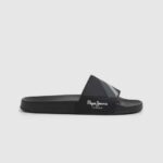 Pepe Jeans liukusäädin tekstuuri ranta varvastossut miehet musta TB001263