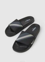 Pepe Jeans liukusäädin tekstuuri ranta varvastossut miehet musta TB001263 - Image 3