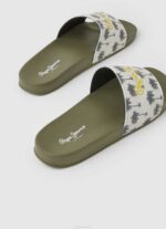 Pepe Jeans liukusäädin tulostaa ranta varvastossut miehet khakin vihreä TB001282 - Image 4