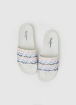Pepe Jeans liukusäädinsarja rantavarvastossut naiset luonnonvalkoinen TB00691 - Image 2