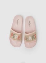 Pepe Jeans liukusäädintä neulotut rantavarvastossut naiset vaalea pinkki TB00693 - Image 2
