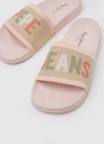Pepe Jeans liukusäädintä neulotut rantavarvastossut naiset vaalea pinkki TB00693 - Image 3