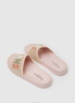 Pepe Jeans liukusäädintä neulotut rantavarvastossut naiset vaalea pinkki TB00693 - Image 4