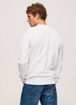 Pepe Jeans logolla painettu collegepaita miehet valkoinen TB00901 - Image 4