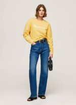 Pepe Jeans logolla painettu neulepusero naiset paistaa TB00273 - Image 2
