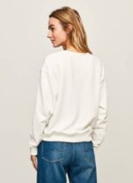Pepe Jeans logolla painettu neulepusero naiset valkoinen TB00286 - Image 4