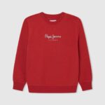 Pepe Jeans logolla painettu neulepusero poika studio punainen TB001595
