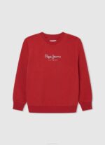 Pepe Jeans logolla painettu neulepusero poika studio punainen TB001595