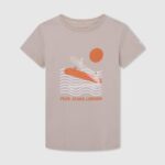 Pepe Jeans logolla painettu t-paita poika maltaat TB001616
