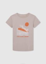 Pepe Jeans logolla painettu t-paita poika maltaat TB001616