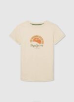 Pepe Jeans logolla painettu t-paita poika maltaat TB001616 - Image 3