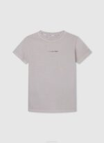 Pepe Jeans logollinen perus t-paita poika harmaa marli TB001629 - Image 5