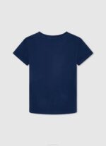 Pepe Jeans logollinen perus t-paita poika laivasto TB001622 - Image 2