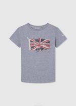 Pepe Jeans logollinen perus t-paita poika paistaa TB001636 - Image 3