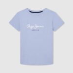 Pepe Jeans logollinen perus t-paita poika valkaisu sininen TB001637