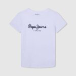 Pepe Jeans logollinen perus t-paita poika valkoinen TB001607