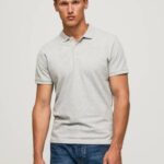Pepe Jeans logollinen t-paita miehet harmaa marli TB001084