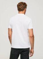 Pepe Jeans logollinen t-paita miehet valkoinen TB001085 - Image 4