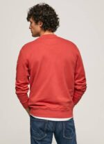 Pepe Jeans logopainattu puuvillainen collegepaita miehet studio punainen TB00906 - Image 4