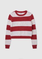 Pepe Jeans logopainattu puuvillapusero tyttö mousse TB001404 - Image 5