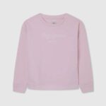 Pepe Jeans logopainattu puuvillapusero tyttö pehmeä pinkki TB001416