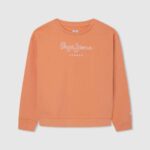 Pepe Jeans logopainattu puuvillapusero tyttö persikka TB001405
