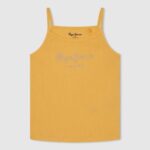 Pepe Jeans logopainattu tanktopinta tyttö paistaa TB001432