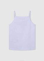 Pepe Jeans logopainattu tanktopinta tyttö valkoinen TB001427 - Image 2