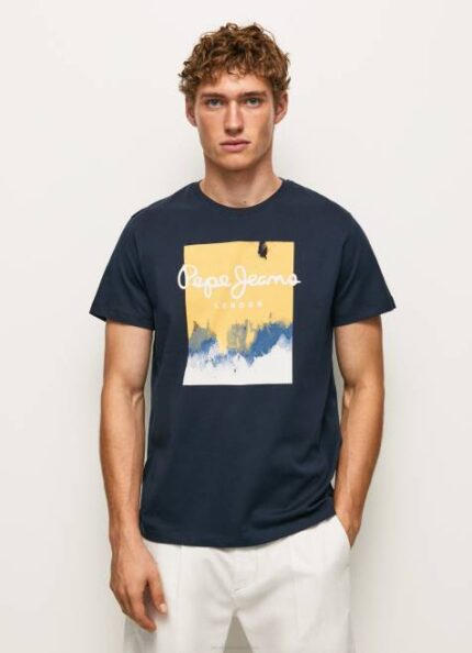 Pepe Jeans logopainatus t-paita miehet dulwich TB00979