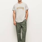 Pepe Jeans logopainatus t-paita miehet vaaleanharmaa merimereli TB00971