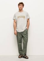 Pepe Jeans logopainatus t-paita miehet vaaleanharmaa merimereli TB00971