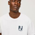 Pepe Jeans logopainatus t-paita miehet valkoinen TB00953