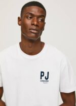 Pepe Jeans logopainatus t-paita miehet valkoinen TB00953