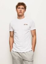 Pepe Jeans logopainatus t-paita miehet valkoinen TB00978 - Image 3