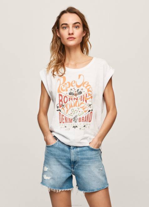 pepe_jeans_logopainatus_t_paita_naiset_valkoinen_tb00463.jpg Pepe Jeans logopainatus t-paita naiset valkoinen TB00463 - Image 1