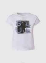 Pepe Jeans logopainatus t-paita tyttö persikka TB001454 - Image 3