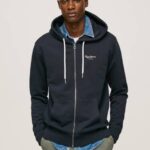 Pepe Jeans logopainatus vetoketjullinen pusero miehet dulwich TB00905