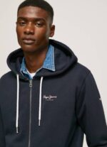 Pepe Jeans logopainatus vetoketjullinen pusero miehet dulwich TB00905 - Image 3