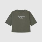 Pepe Jeans logoprintti boxy fit t-paita tyttö alue TB001480