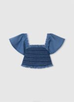 Pepe Jeans logoprintti boxy fit t-paita tyttö valkoinen TB001449 - Image 5