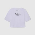 Pepe Jeans logoprintti boxy fit t-paita tyttö valkoinen TB001481
